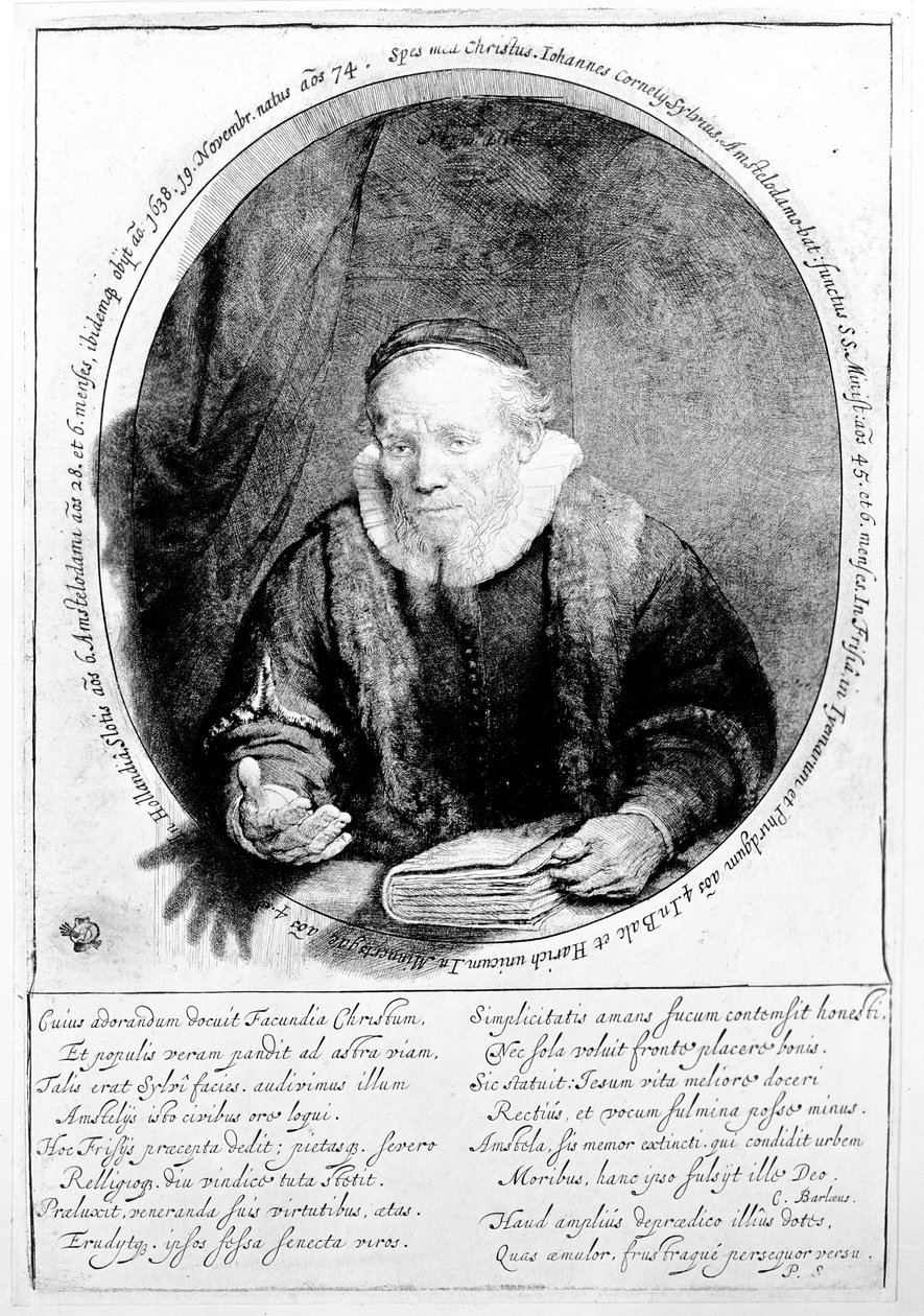 Jan Cornelisz Sylvius, 1646 od Rembrandt van Rijn