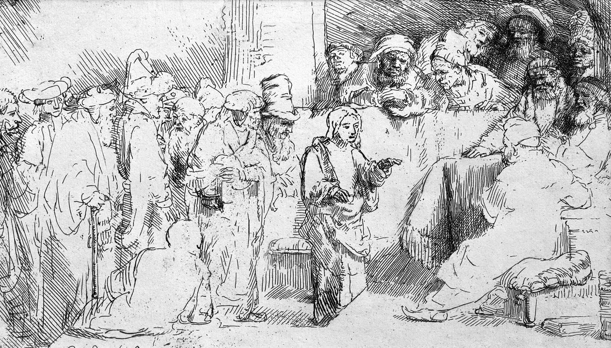 Ježíš Kristus mezi lékaři od Rembrandt van Rijn