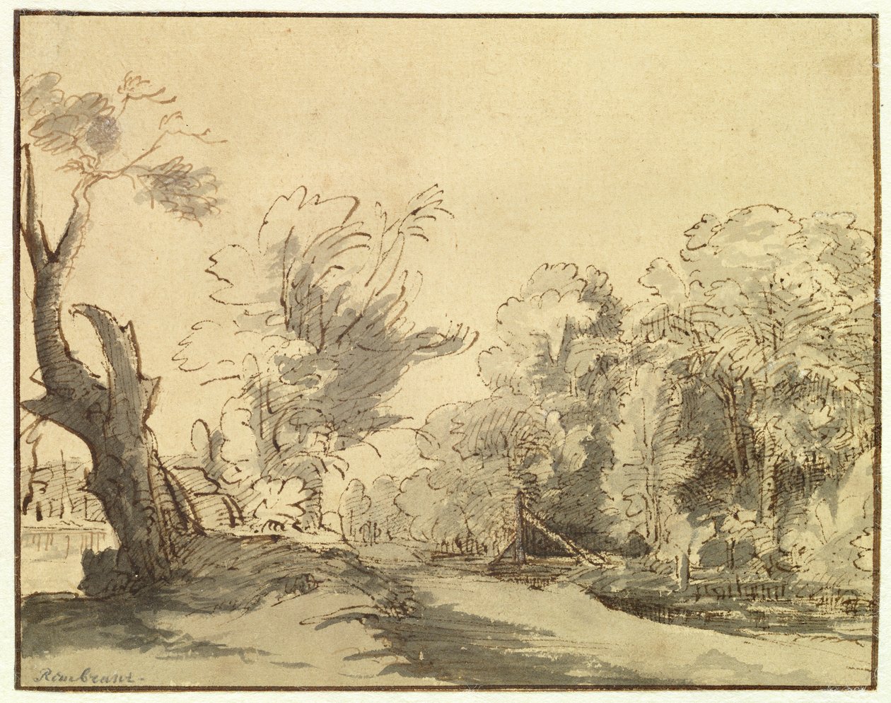 Krajina od Rembrandt van Rijn