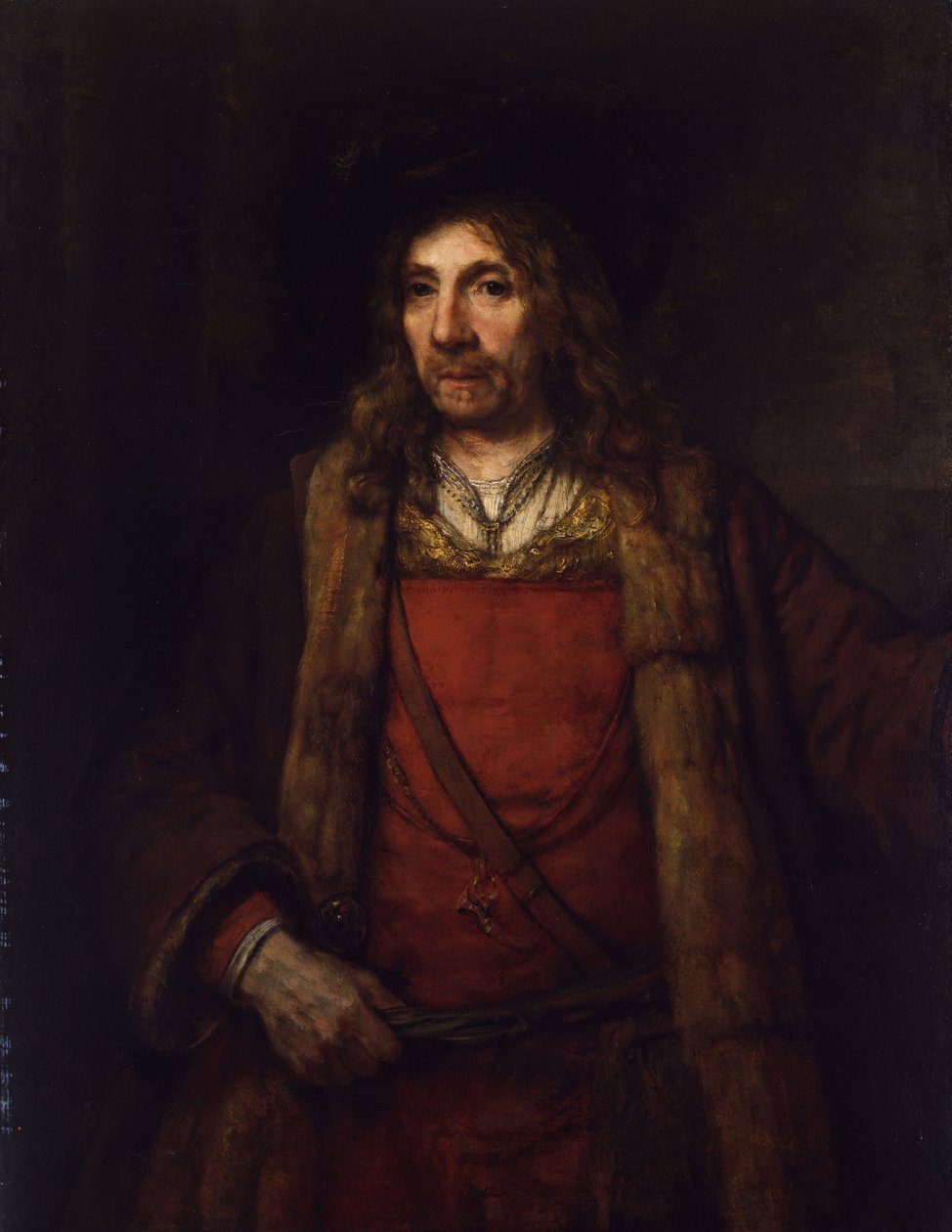 Muž v kožichu lemovaném od Rembrandt van Rijn