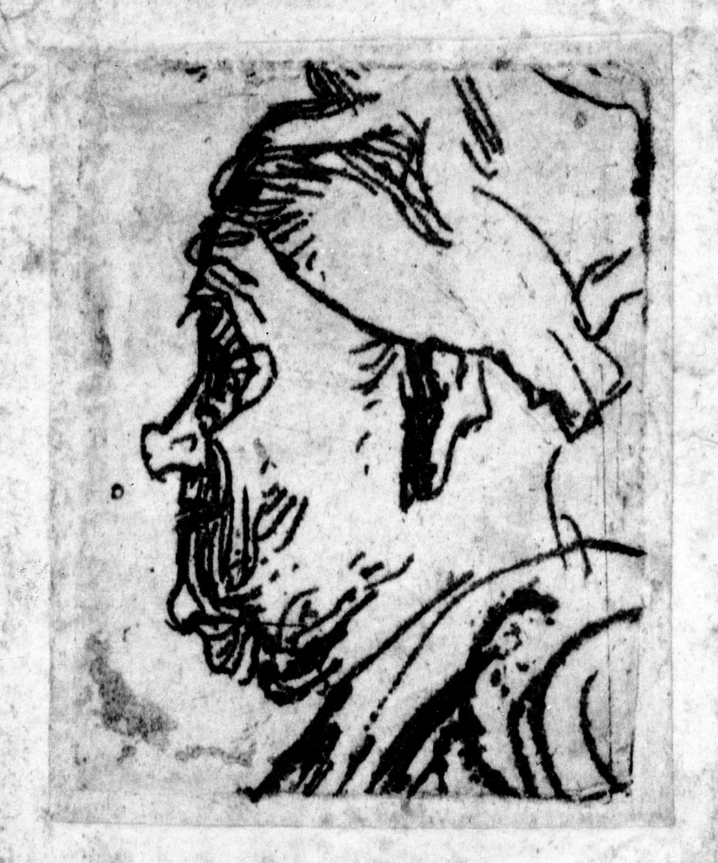 Starý muž s tupým nosem, kolem 1629 od Rembrandt van Rijn