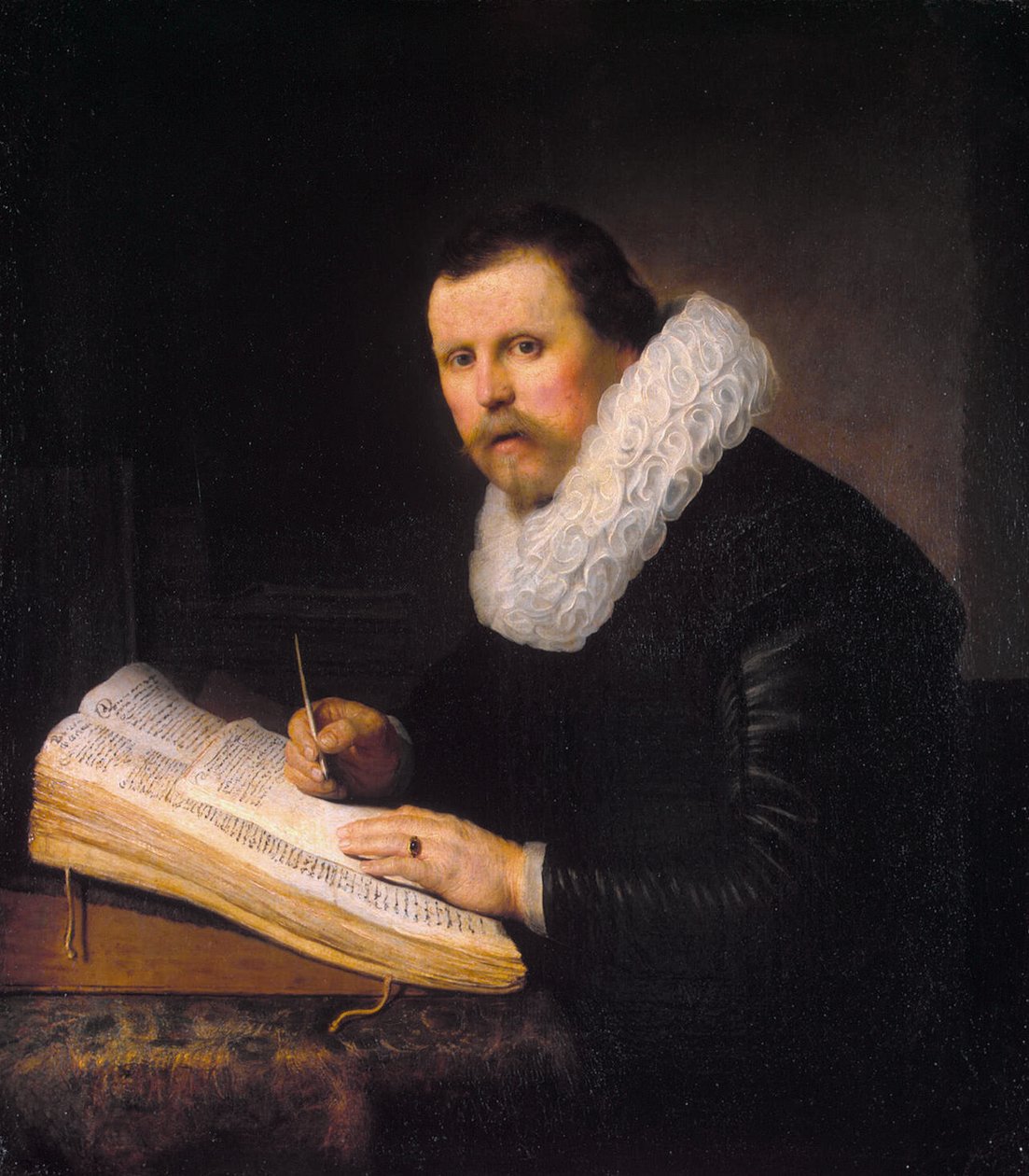 Portrét učence od Rembrandt van Rijn