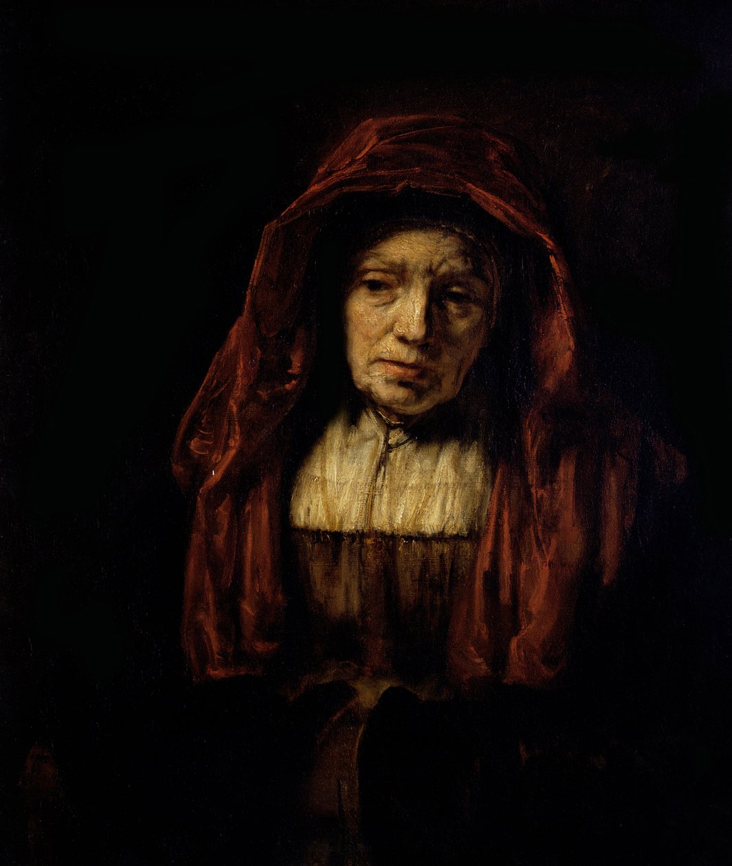Portrét staré ženy od Rembrandt van Rijn