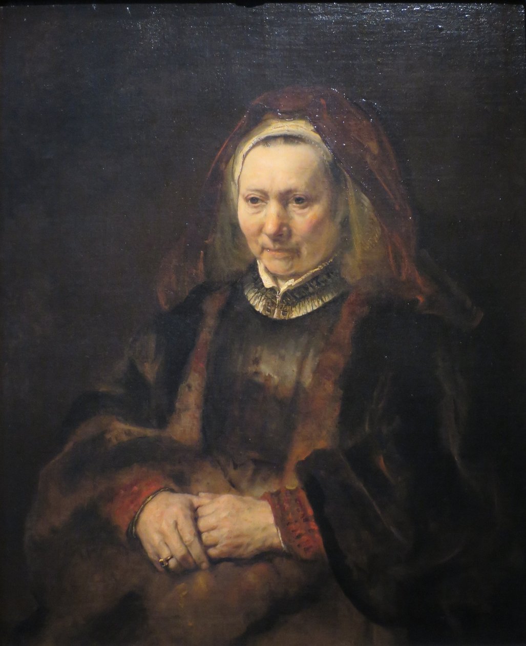 Portrét staré ženy od Rembrandt van Rijn