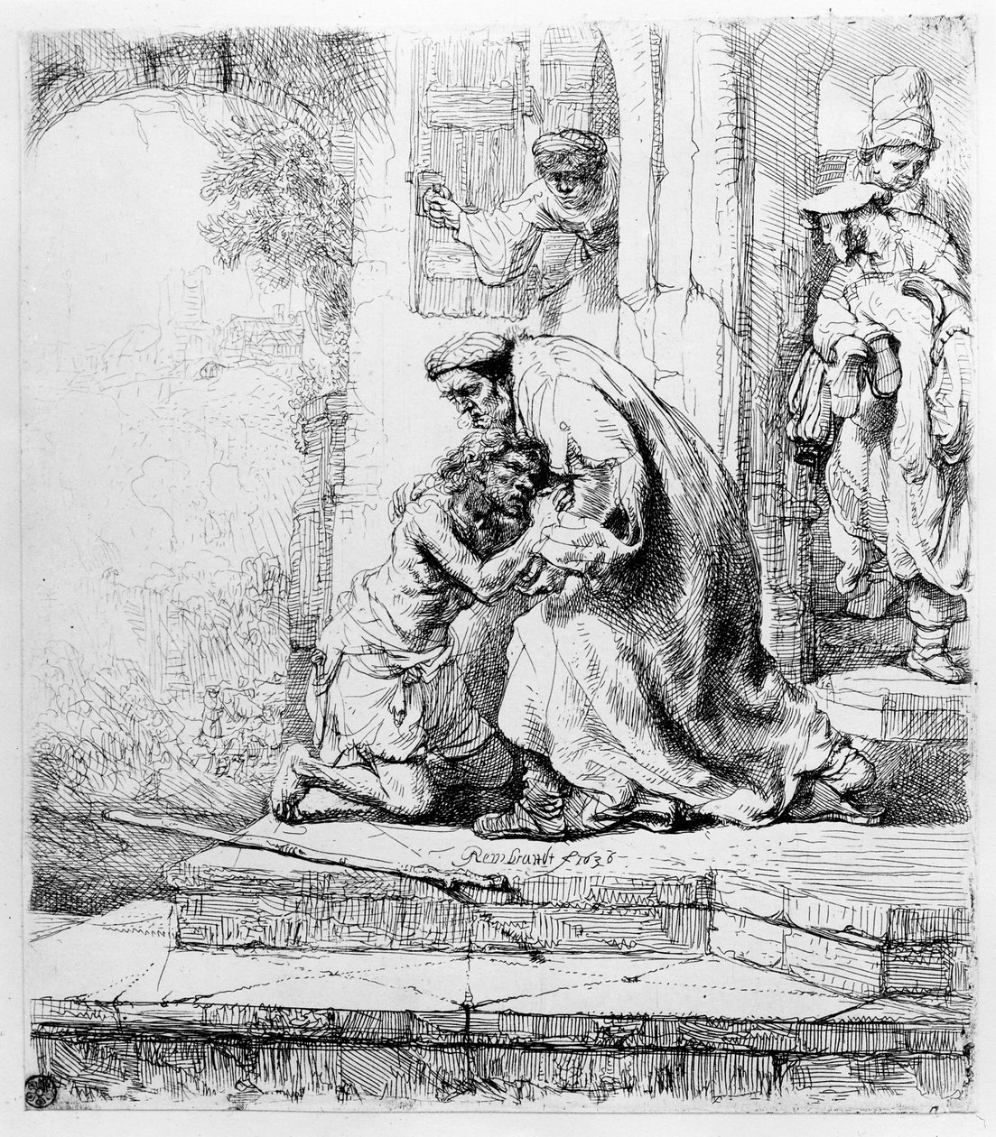 Návrat marnotratného syna, 1636 od Rembrandt van Rijn