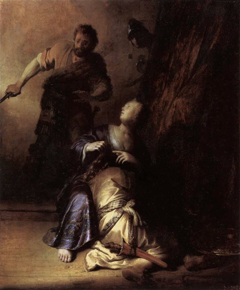 Samson a Delilah od Rembrandt van Rijn