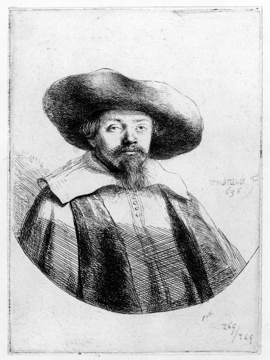 Samuel Manasseh Ben Israel, 1636 od Rembrandt van Rijn