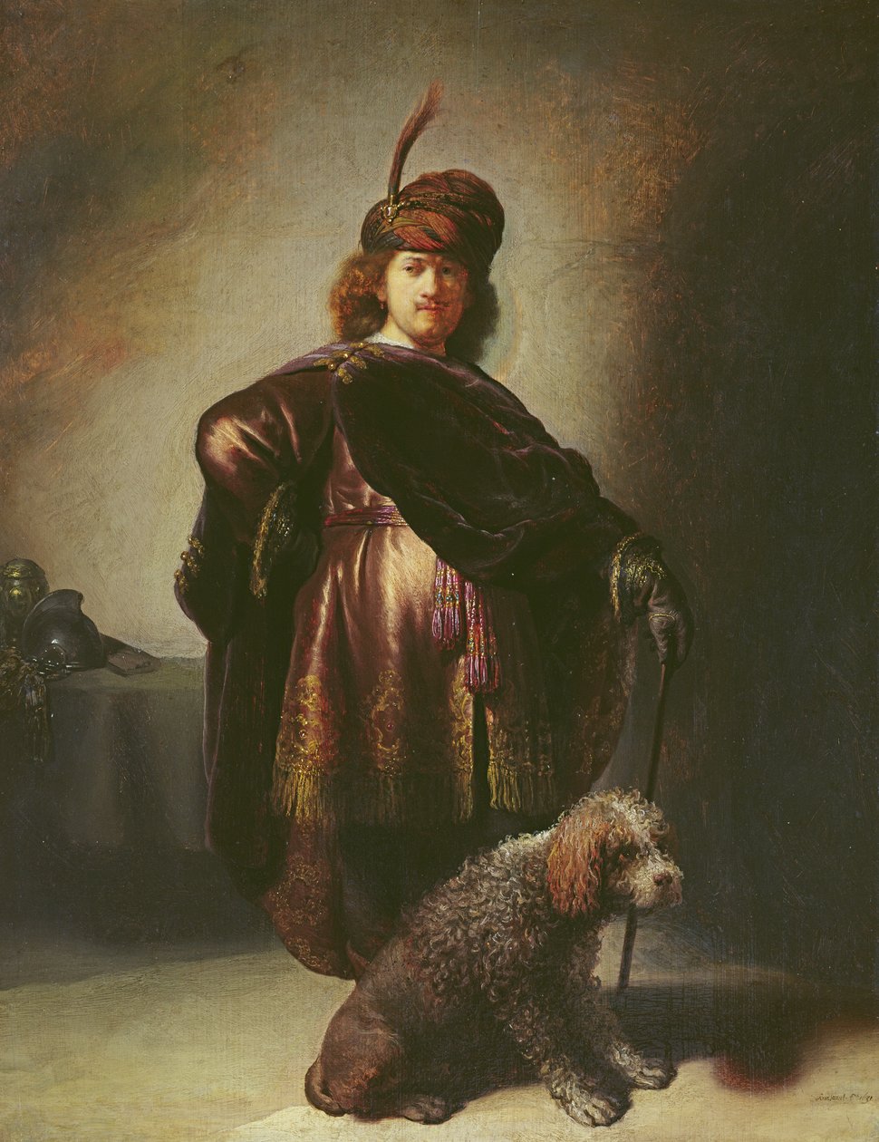 Autoportrét v orientálním kostýmu, 1631 od Rembrandt van Rijn