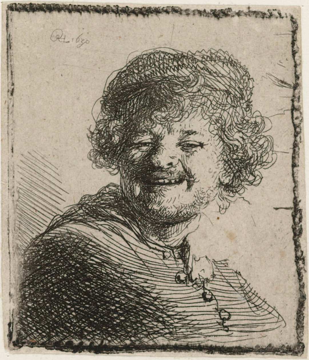 Autoportrét v čepici od Rembrandt van Rijn