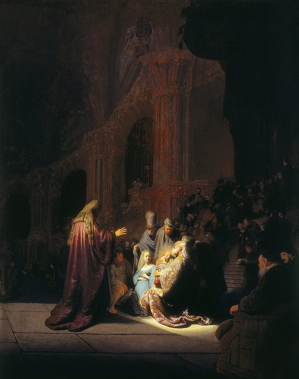 Simeonova píseň chvály od Rembrandt van Rijn