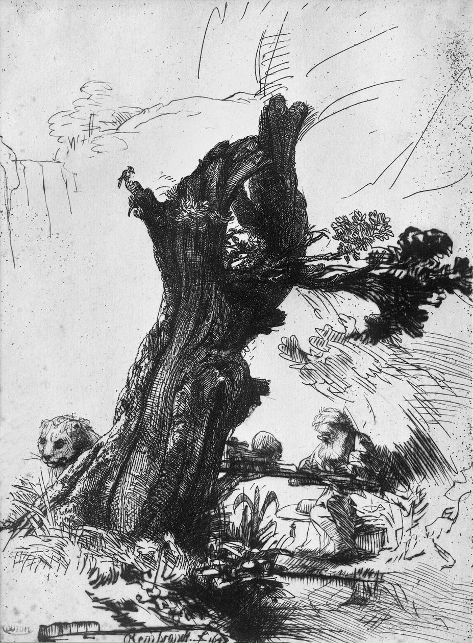 Psaní svatého Jeronýma, 1648 od Rembrandt van Rijn