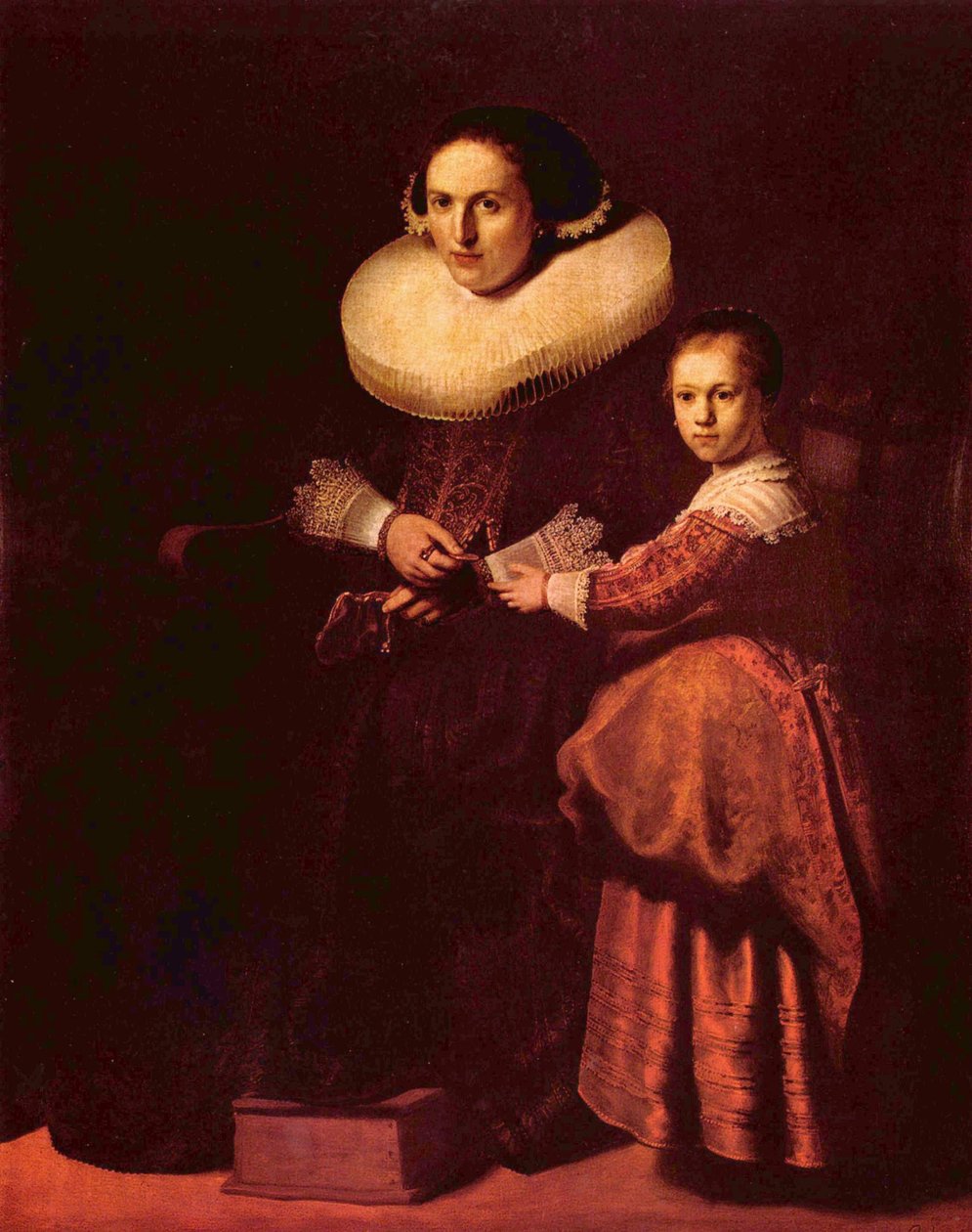 Susanna van Collen a její dcera Anna od Rembrandt van Rijn