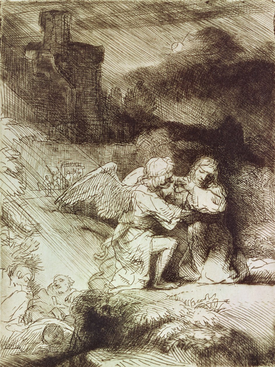 Agónie v zahradě od Rembrandt van Rijn