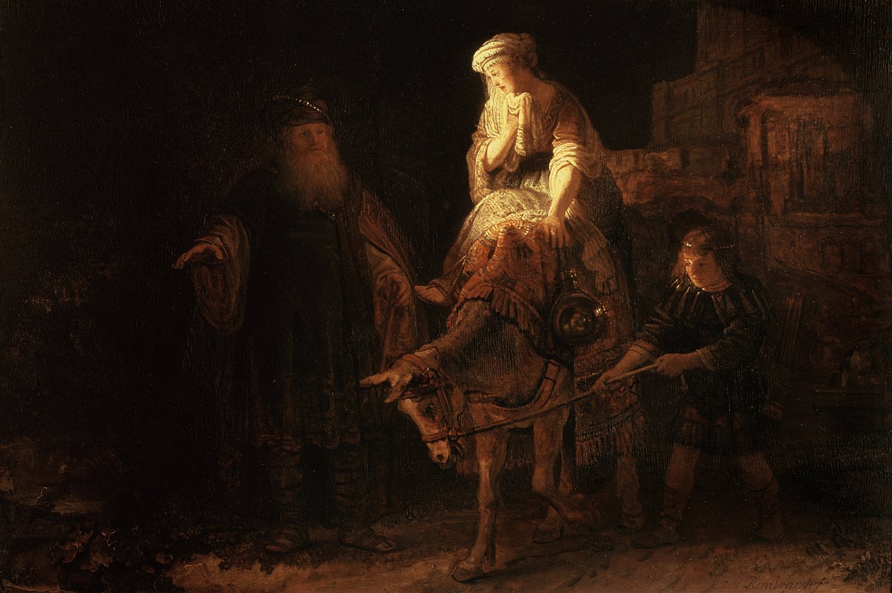 Odchod Shemanitské manželky od Rembrandt van Rijn