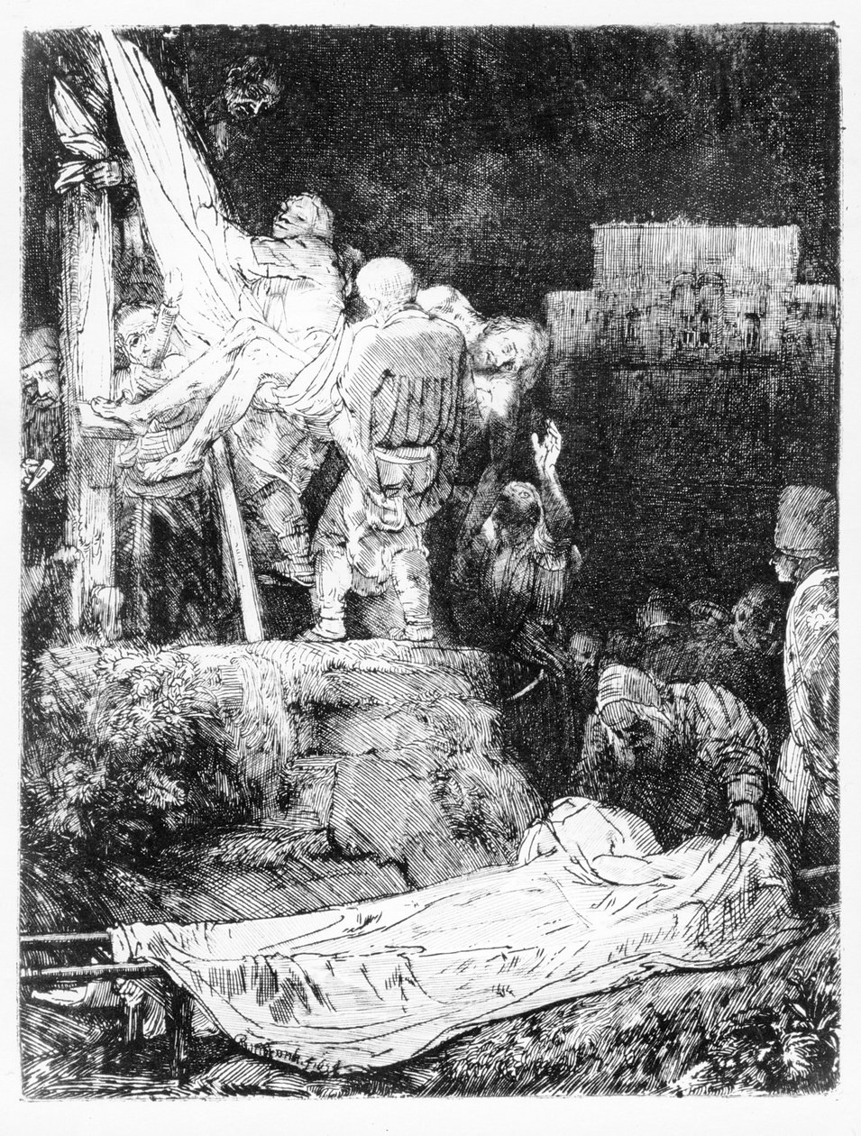 Sestup z kříže, 1654 od Rembrandt van Rijn