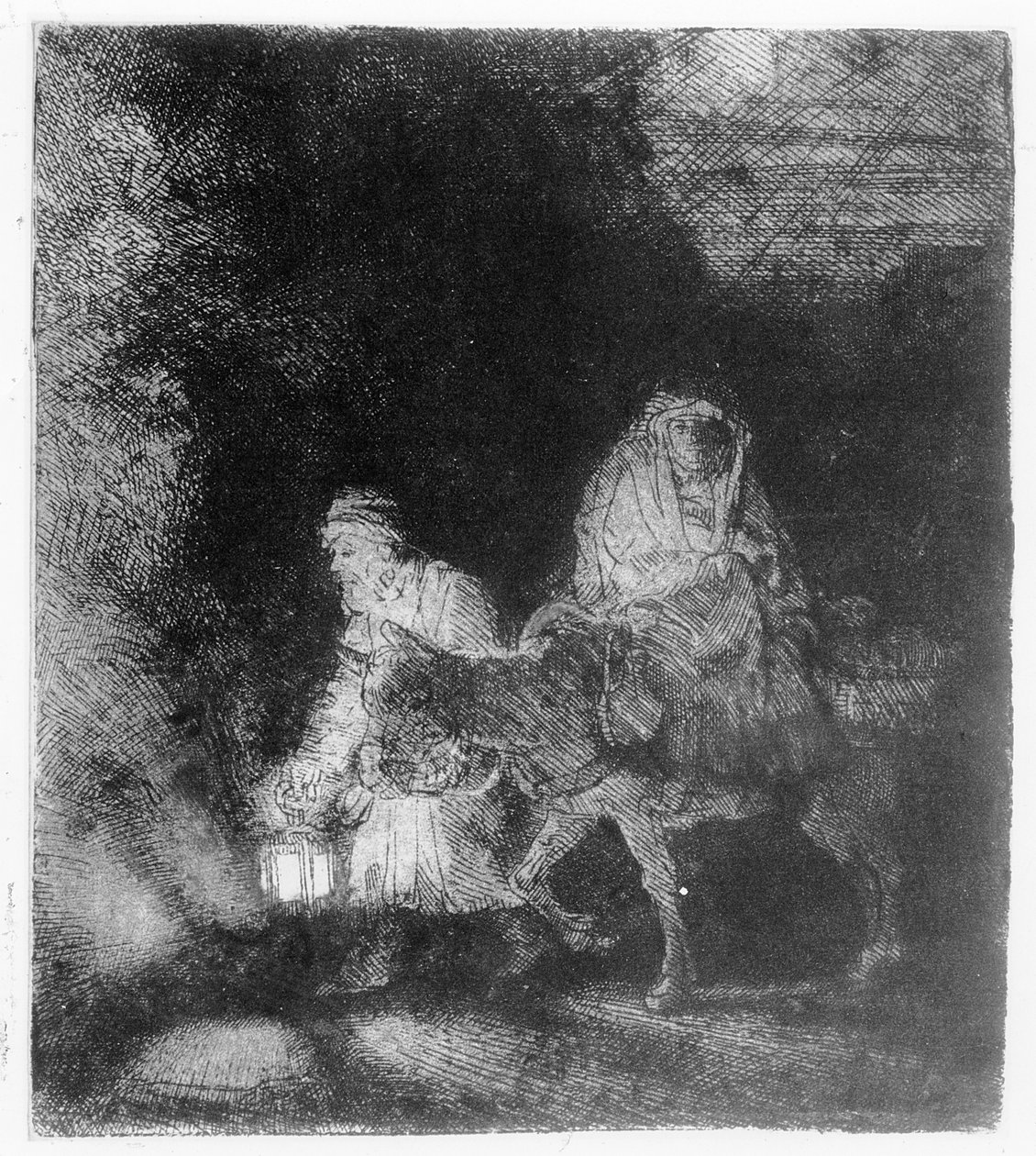 Útěk do Egypta, 1651 od Rembrandt van Rijn