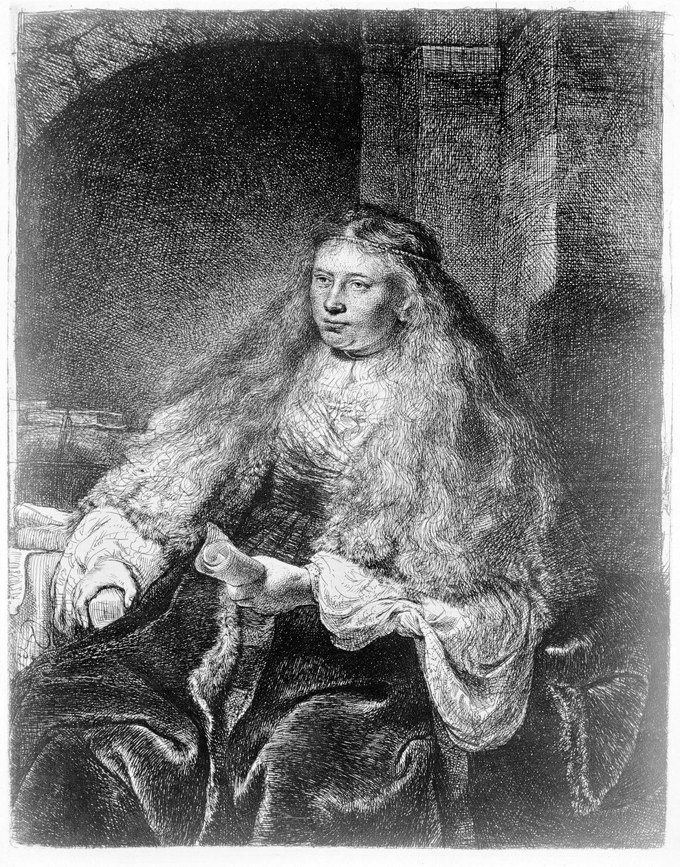 Velká židovská nevěsta, 1635 od Rembrandt van Rijn