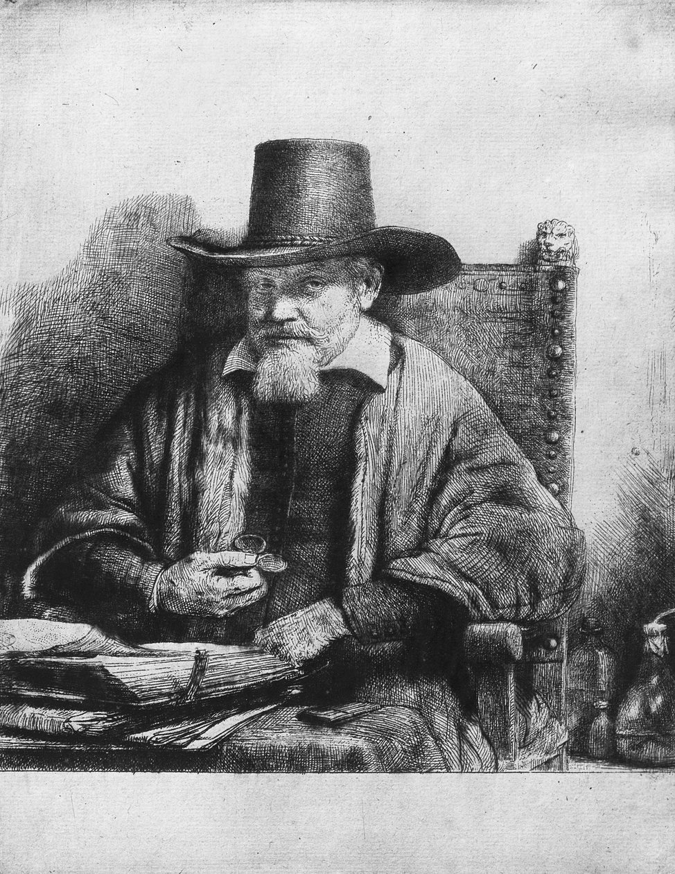 Právník Tolling nebo doktor Arnoldus Tholinx nebo Petrus van Thol, 1656 od Rembrandt van Rijn