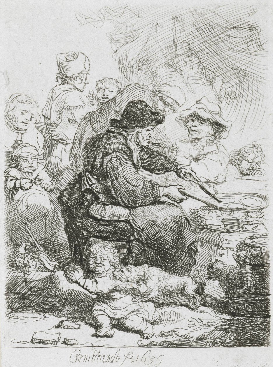 Pancake Woman od Rembrandt van Rijn