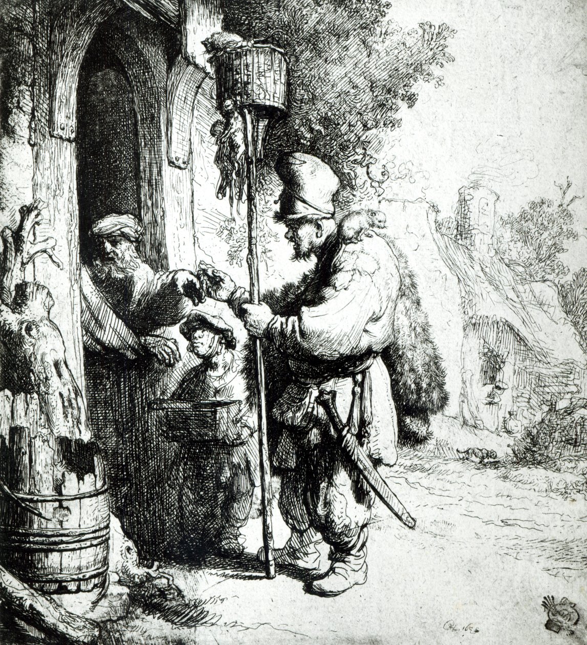 Krysař, 1632 od Rembrandt van Rijn