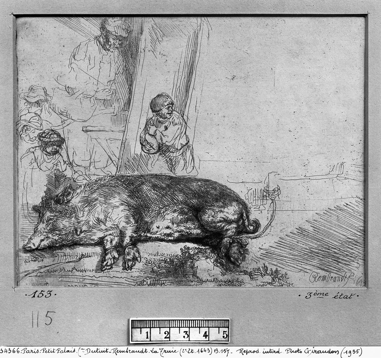 Prasnice, 1643 od Rembrandt van Rijn