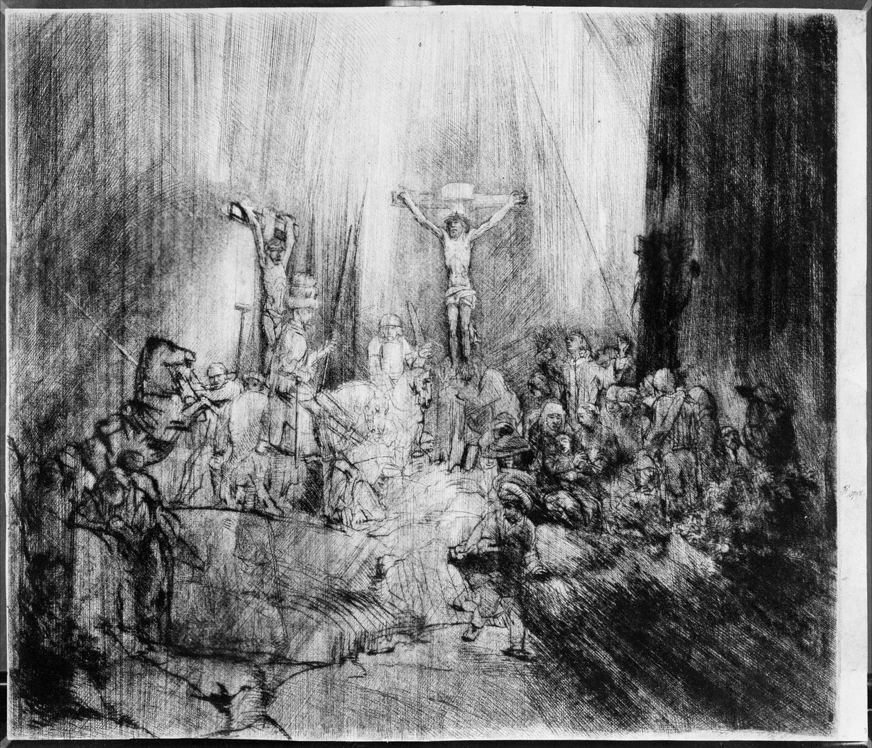 Tři kříže, 1653 od Rembrandt van Rijn