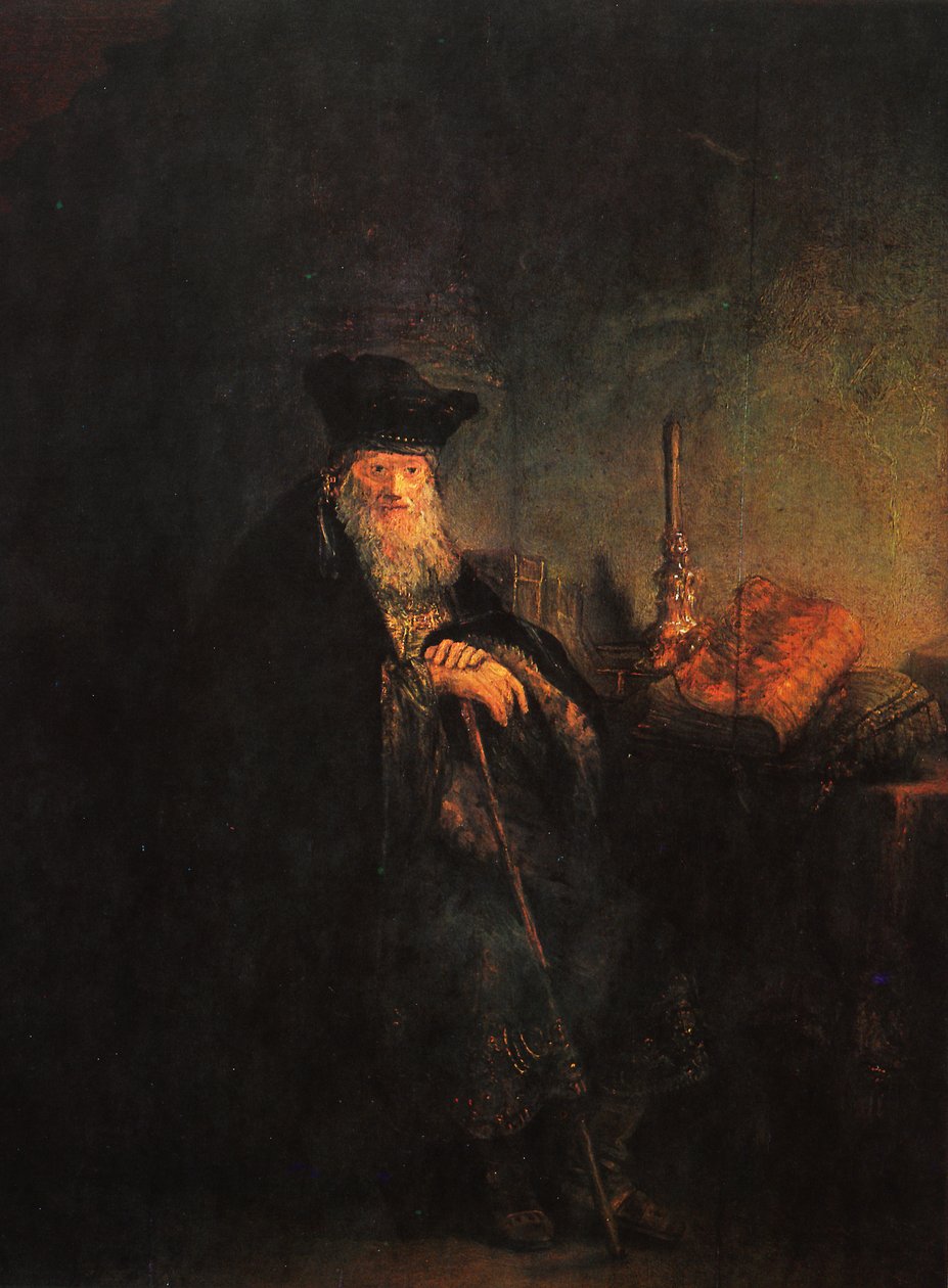 Starý rabín od Rembrandt van Rijn