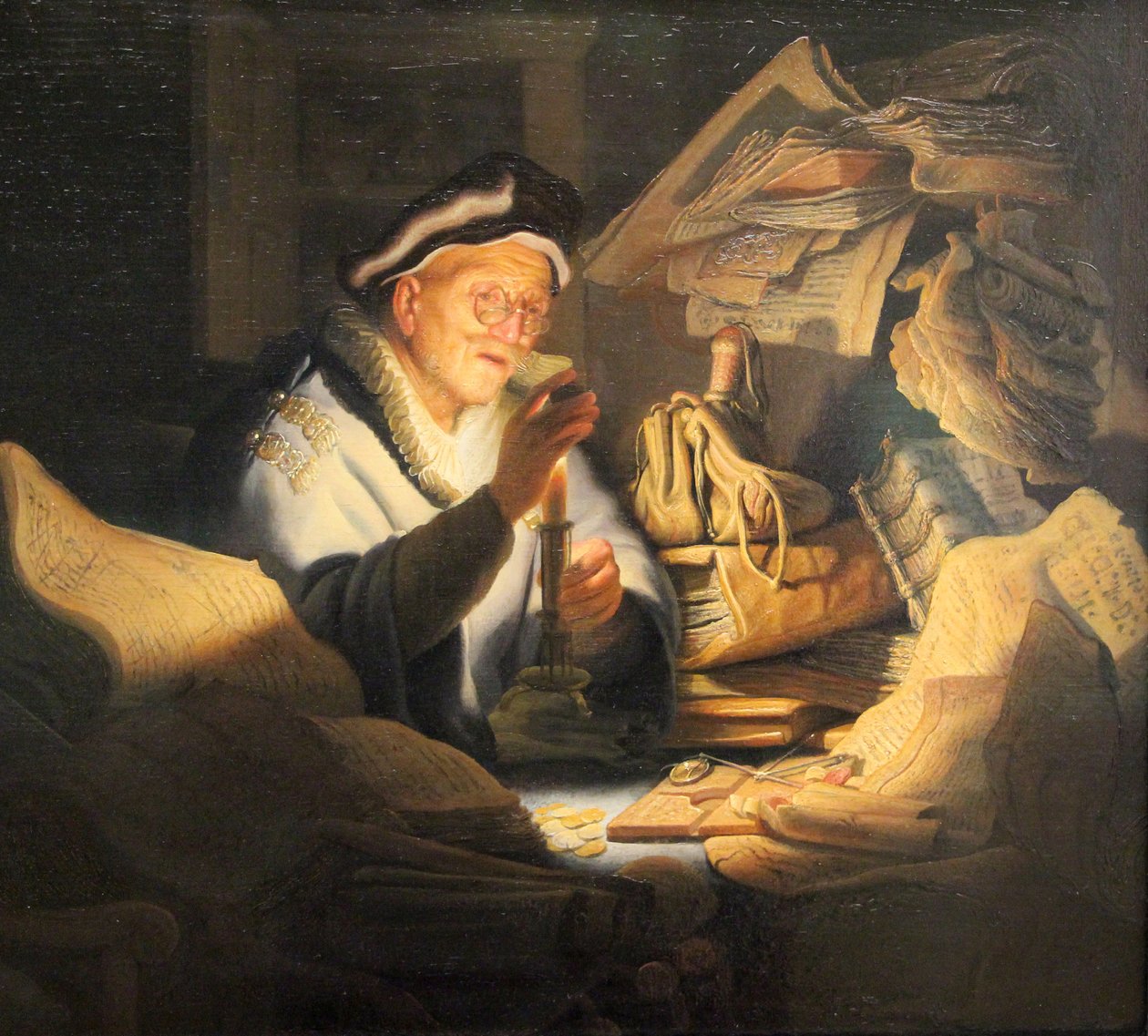 podobenství o bohatém sedlákovi od Rembrandt van Rijn
