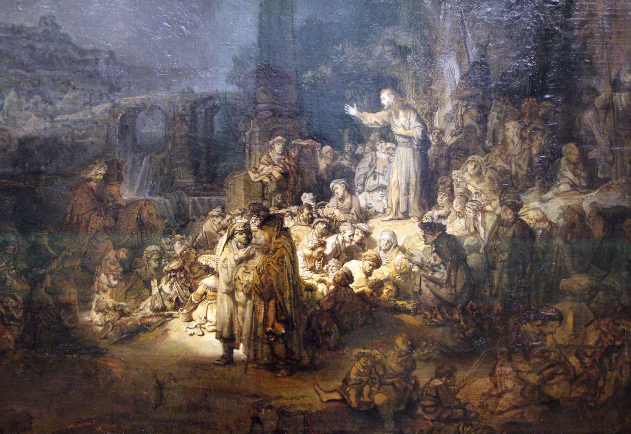 kázání Křtitele od Rembrandt van Rijn