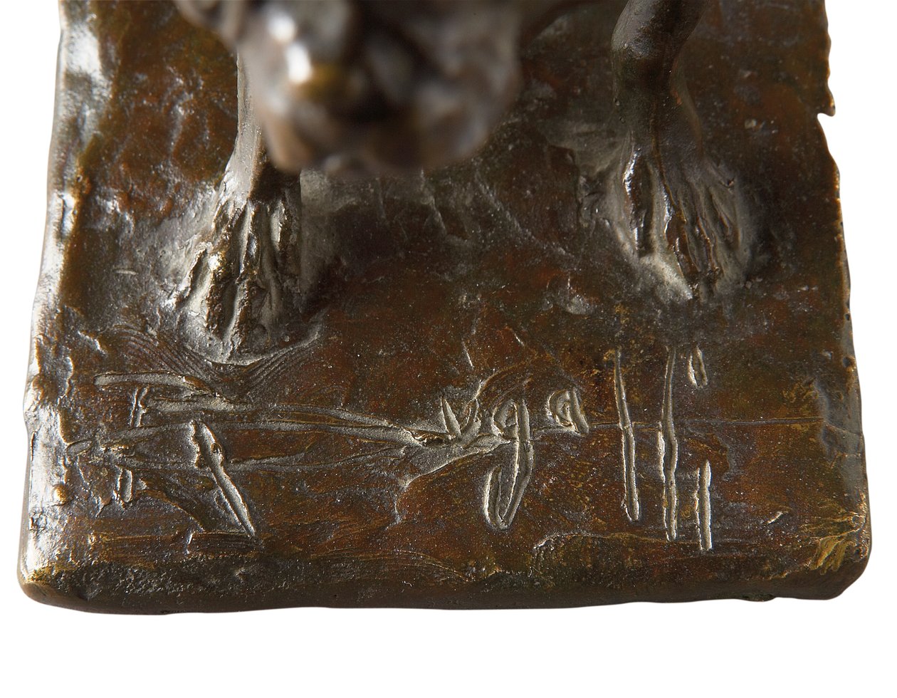 Detail francouzského buldočka, malý model od Rembrandt Bugatti