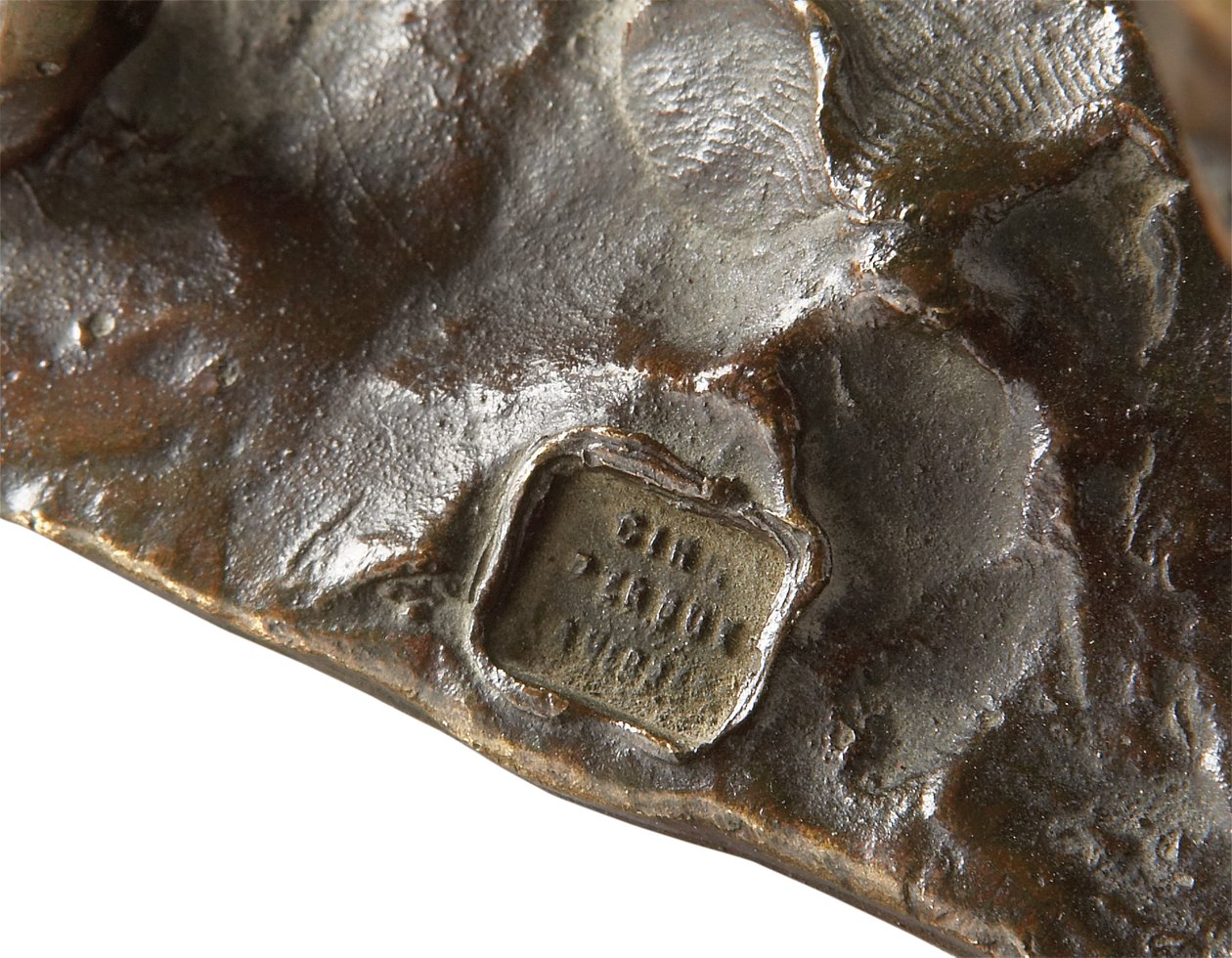 Detail francouzského buldočka, malý model od Rembrandt Bugatti