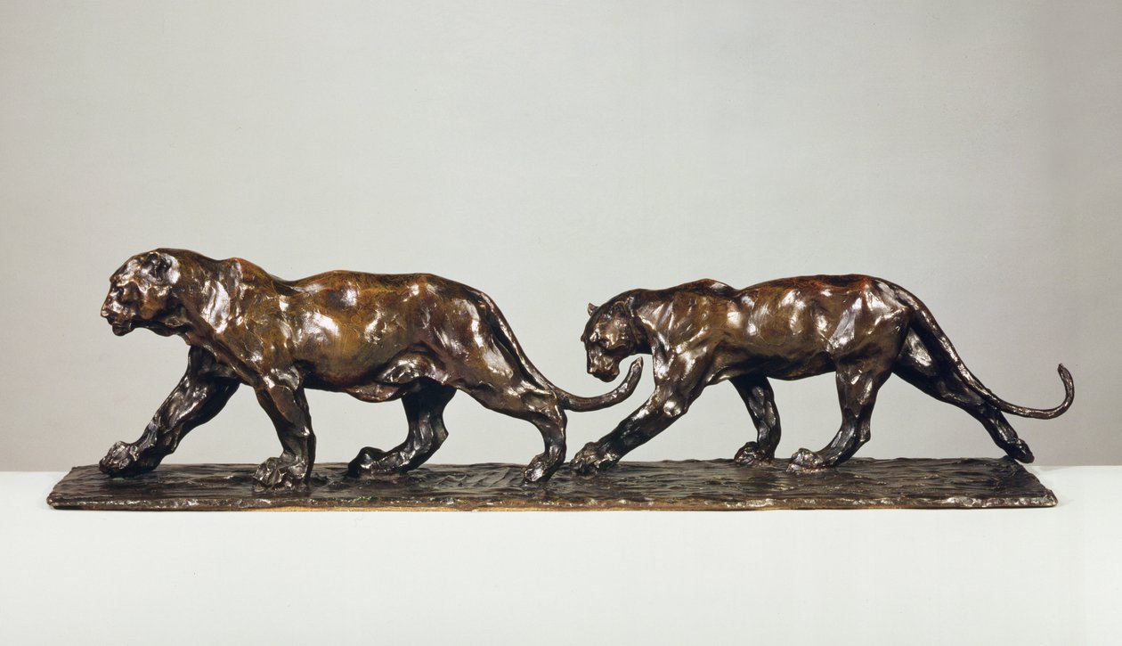 Dva jaguáři (bronz) od Rembrandt Bugatti