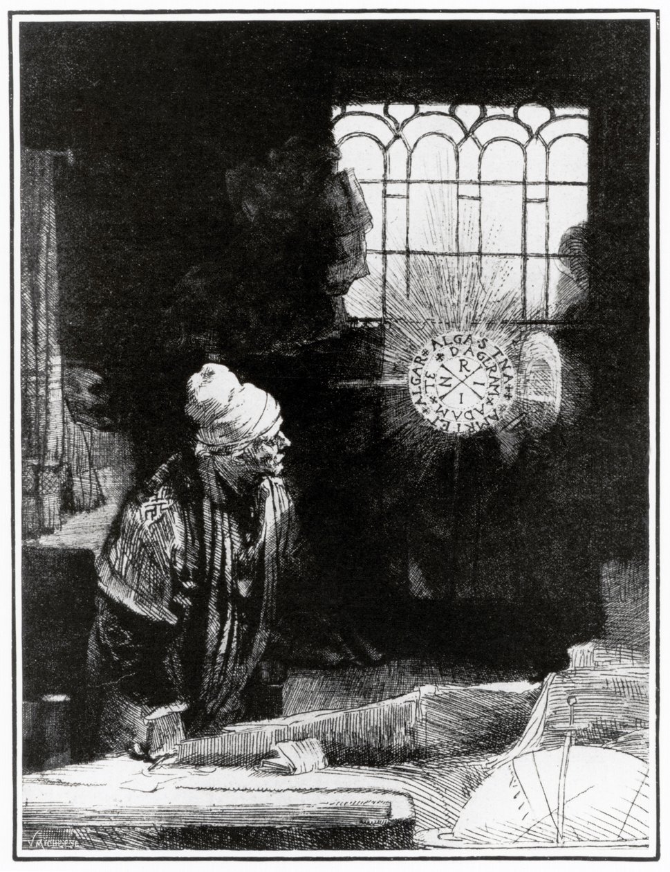 Goethův Faust - od Rembrandt Harmensz. van Rijn (after)