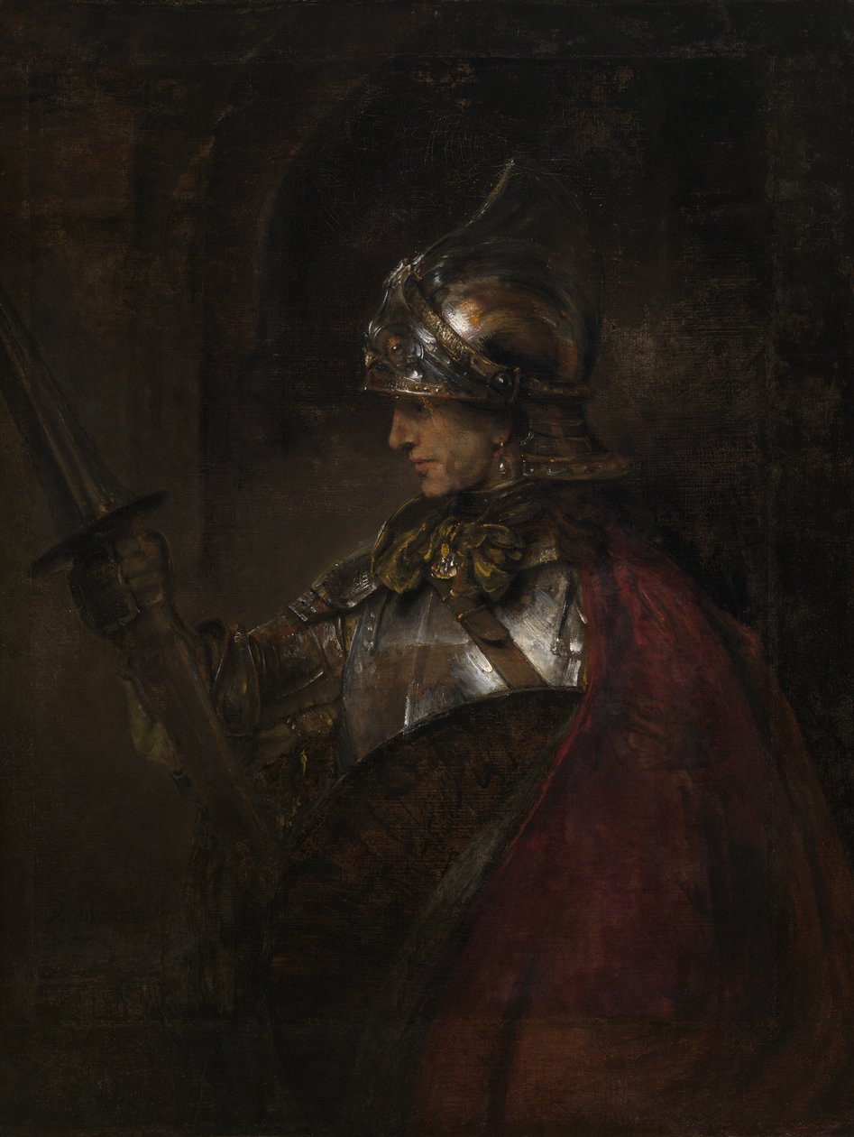 Muž v brnění od Rembrandt Harmensz. van Rijn