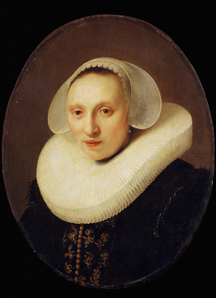 Cornelia, Pronck, manželka Alberta Cuypera, maršála, 33 let... od Rembrandt Harmensz. van Rijn