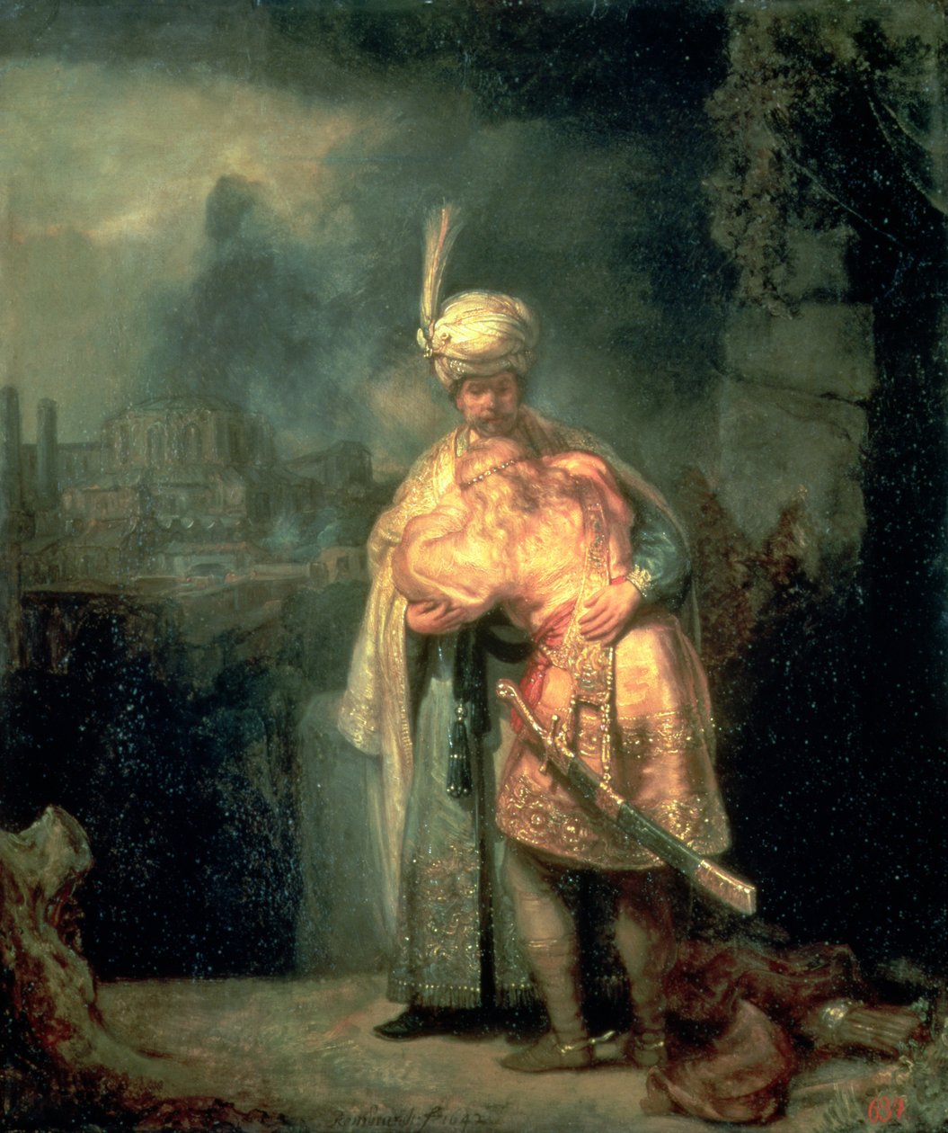 David a Jonathan od Rembrandt van Rijn