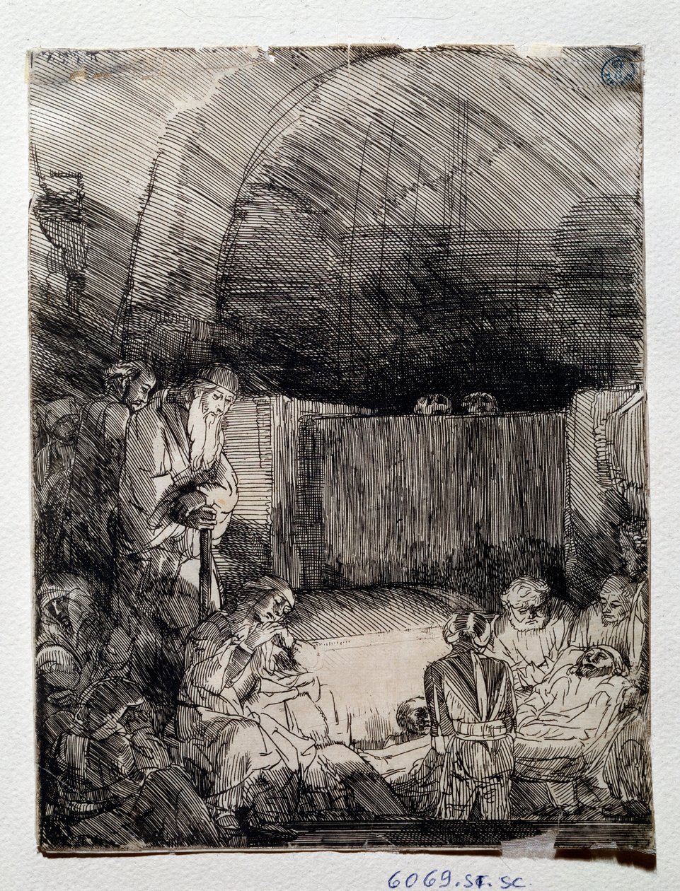 Výstava těla vykupitele Kresba Rembrandta Harmenszoona van Rijna (1606-1669) Florencie, Uffizi (kanceláře), Gabinetto Disegni e Stampe od Rembrandt van Rijn