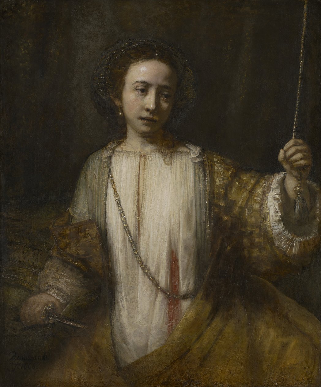 Lukrécie od Rembrandt Harmensz. van Rijn