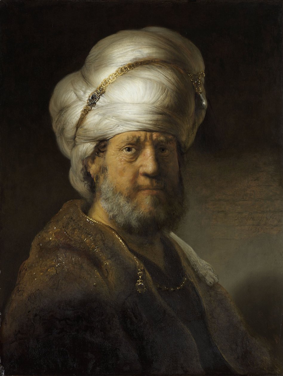 Muž v orientálních šatech od Rembrandt van Rijn