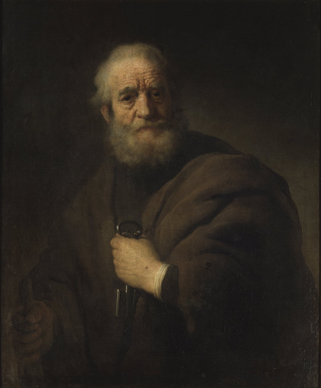 Pierre apotre - Petr apoštol, od Rembrandta van Rhijna (1606-1669). olej na plátně od Rembrandt van Rijn