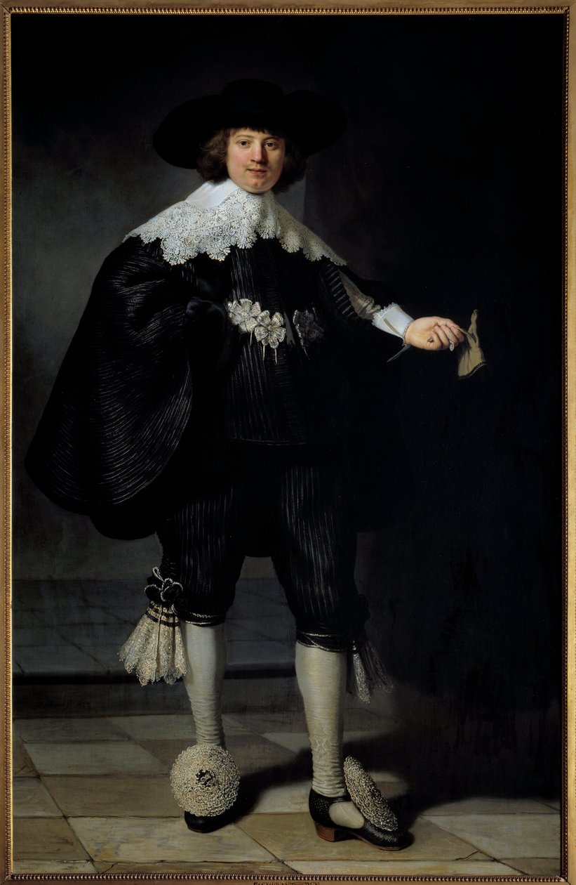 Portrét Maertense Soolmanse Obraz Harmensze Van Rijna Rembrandta (1606-1669) 1634 Soukromá sbírka - Portrét Maertense Soolmanse. Obraz Harmensze Van Rijna Rembrandta (1606-1669) od Rembrandt van Rijn