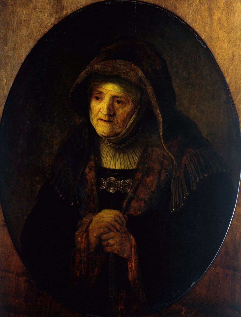 Prorokyně Hannah (matka umělce) od Rembrandt Harmensz. van Rijn