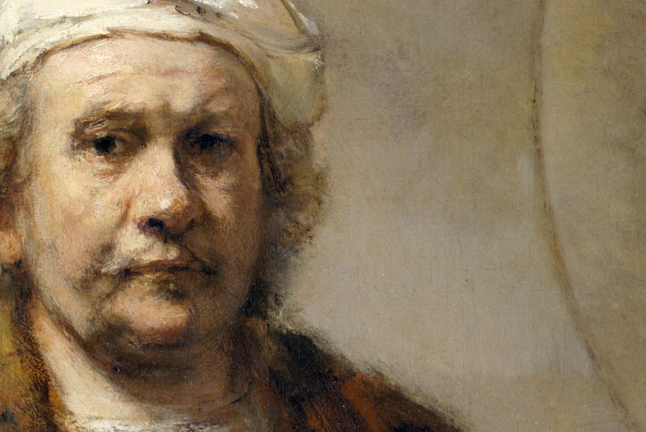 Rembrandt - Autoportrét (detail) od Rembrandt Harmensz. van Rijn