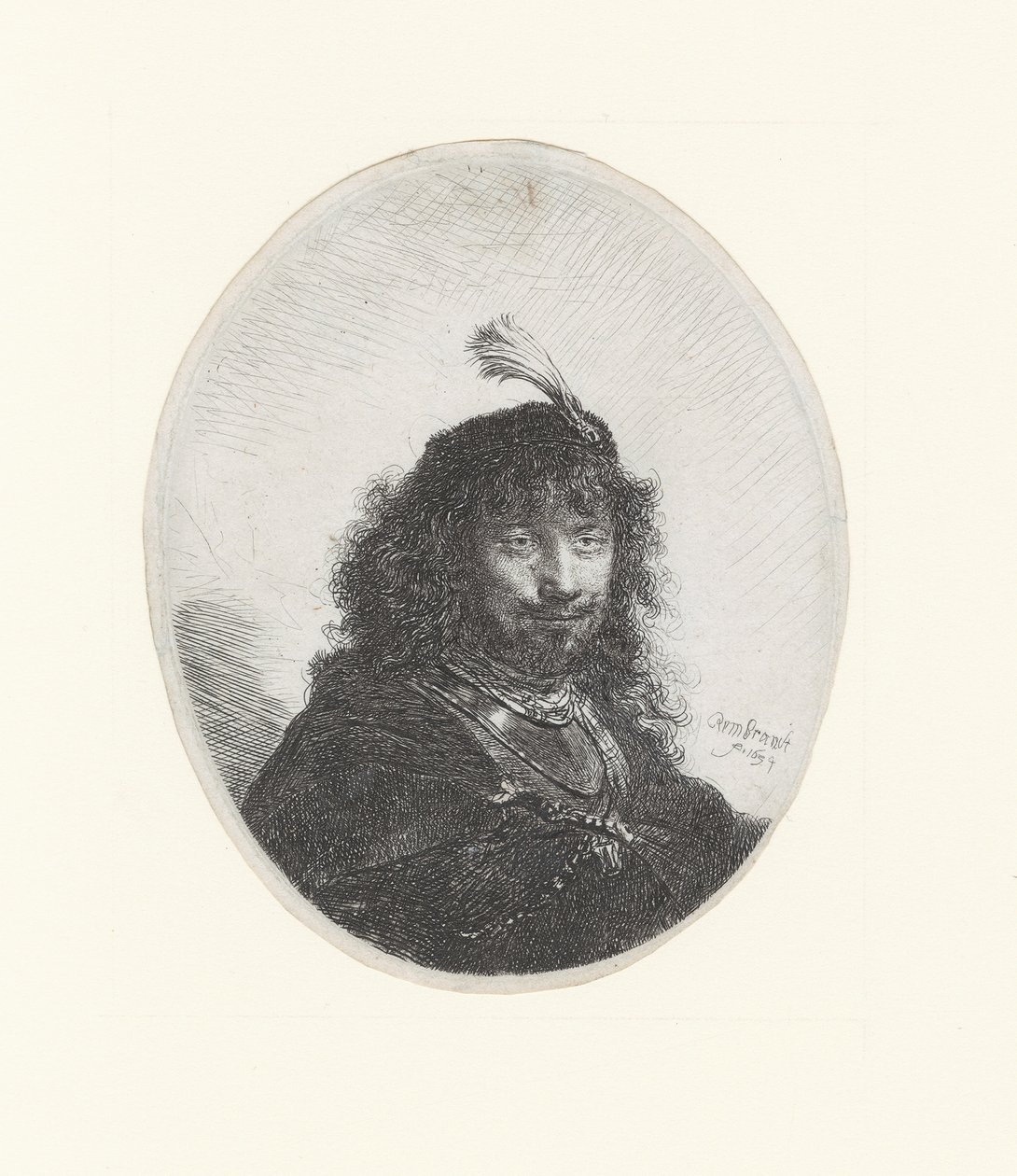 Rembrandt s mečem a volavka od Rembrandt Harmensz. van Rijn
