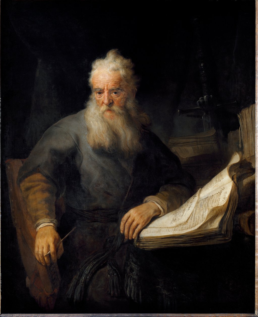 Reprezentace svatého Pavla (malba od Rembrandt van Rijn