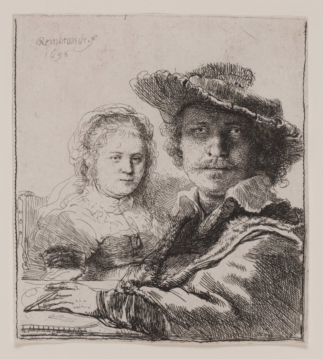 Autoportrét se Saskiou od Rembrandt van Rijn