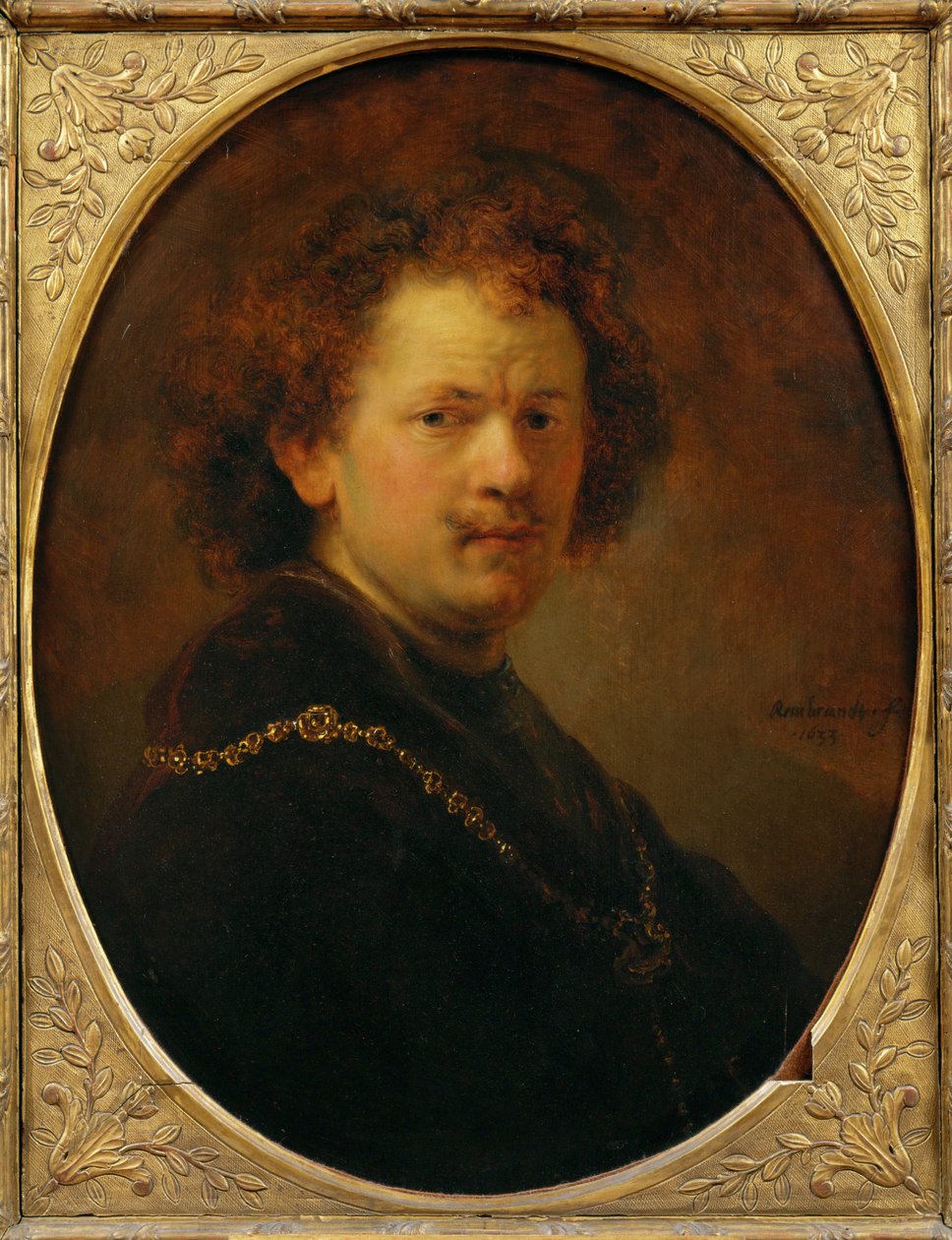 Autoportrét s holou hlavou ... od Rembrandt Harmensz. van Rijn