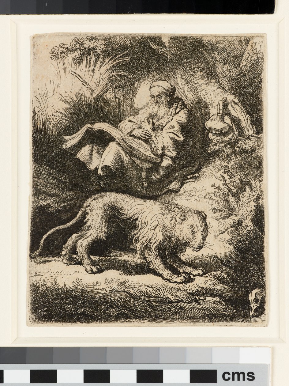 Svatý Jeroným Čtení od Rembrandt van Rijn