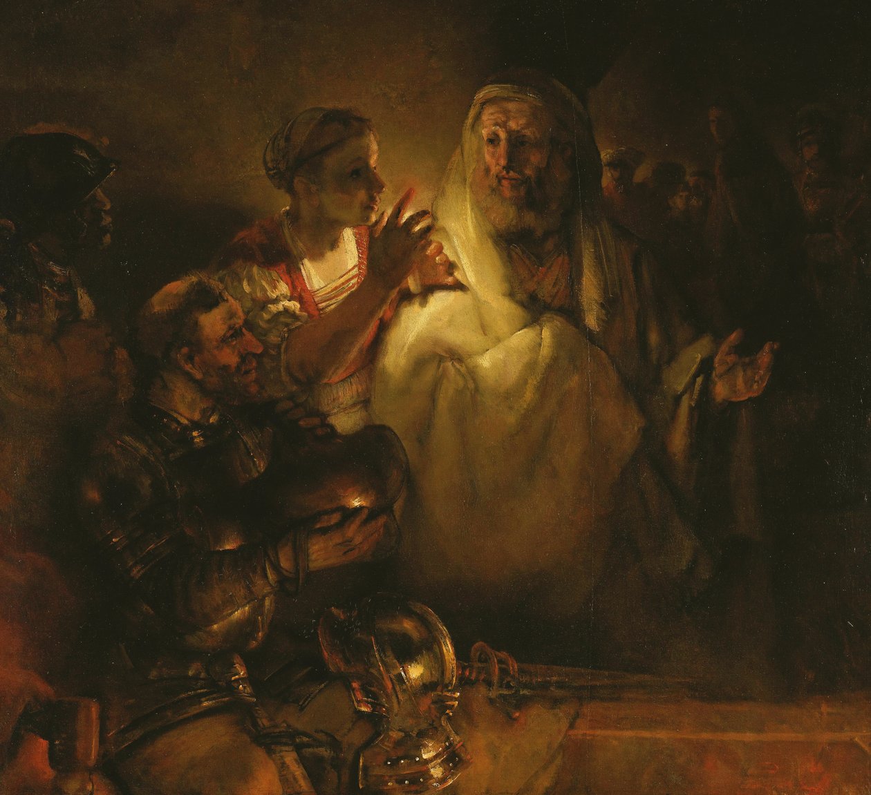 Zapření svatého Petra od Rembrandt van Rijn