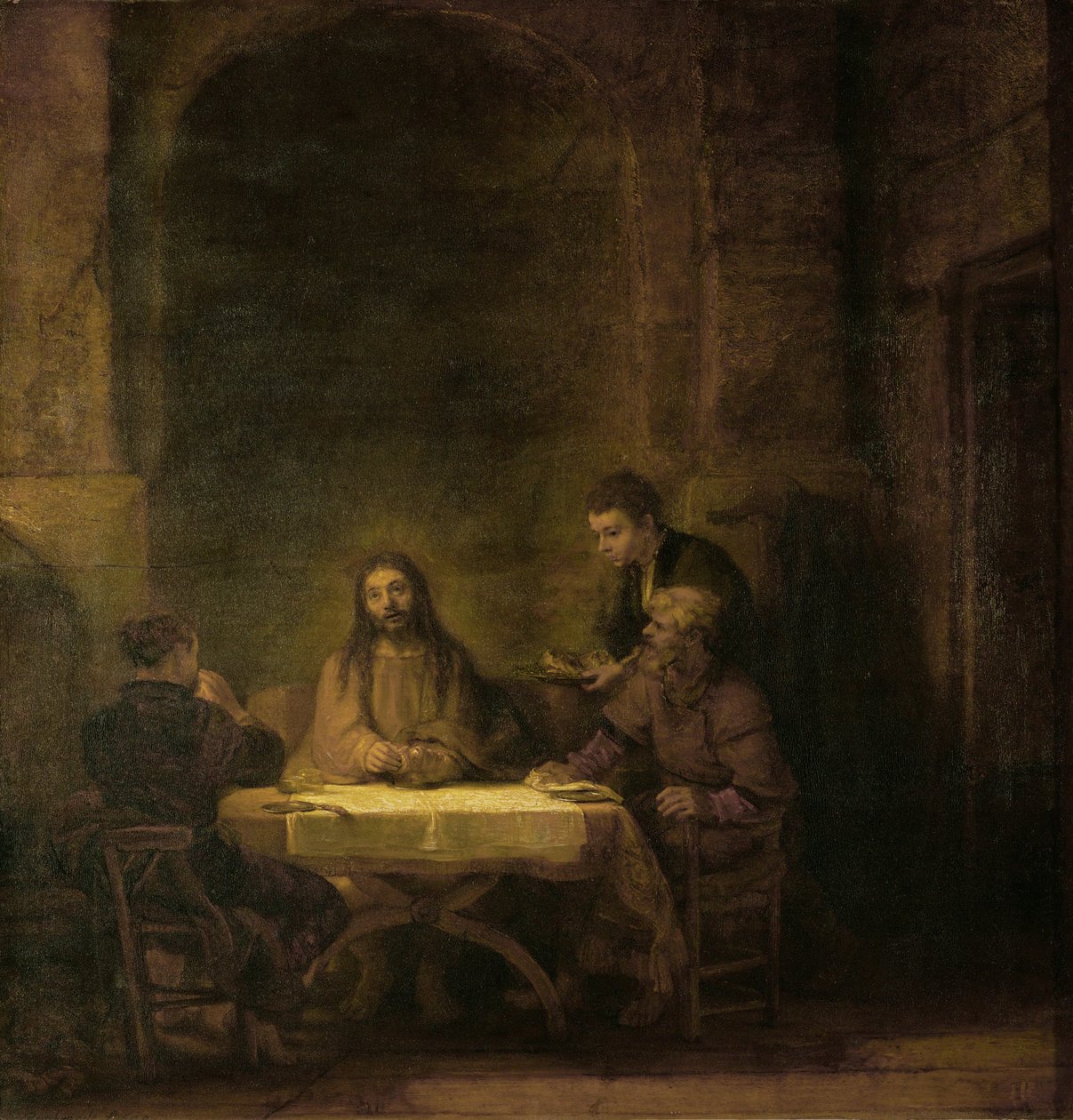 Učedníci v Emauzích ... od Rembrandt Harmensz. van Rijn